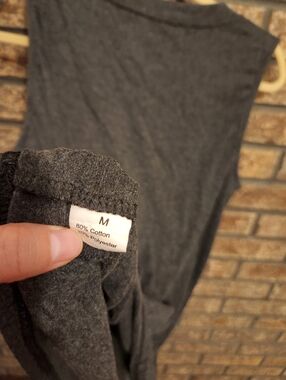 Soft Charcoal Gray Sleeveless Top Size M